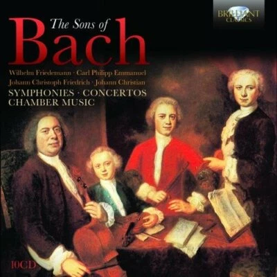 BRILLIANT 10-CDs 94700: The Sons of Bach, Symphonies, Concertos, etc. 2013 EU SS - Image 1 of 2