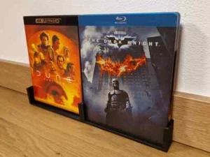 2-Pcs Wall-Mount for Media Case – Blu-ray/DVD/Game Storage, Interlocking Design - Picture 1 of 1