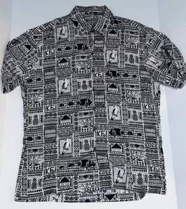 KENNY FLOWERS / LIMITED EDITION - PAPAGEIEN / FISCHE Hawaiian Aloha Medium . Shirt - Bild 1 von 3