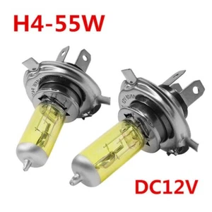 4x H4 55W 5000K Car Xenon Gas Halogen Headlight Head Lamp Bulbs Yellow 12V - Picture 1 of 15
