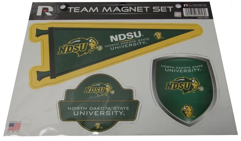 North Dakota State Bison 3-piece Regular Team Magnet Set. Great Graphics.   #213 Cover