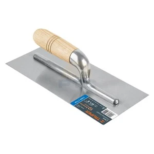 Truper LLM-11 11" straight edge trowel, 10 rivets, wooden handle - Picture 1 of 2
