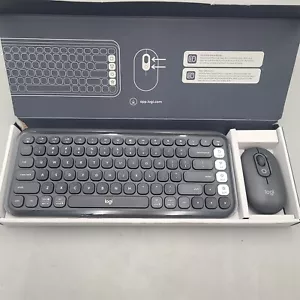 Logitech POP ICON Keys Wireless Bluetooth Keyboard – Graphite and White - Picture 1 of 1