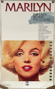 MARILYN MONROE LADY HINTER DER LEGENDE GEROLLT ORIGINAL VIDEO FILMPLAKAT (1987) - Bild 1 von 3