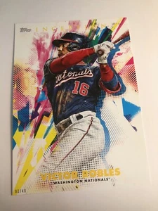 2020 Topps Inception Jumbo 5x7 Victor Robles Nationals 24 05/49 - Picture 1 of 1