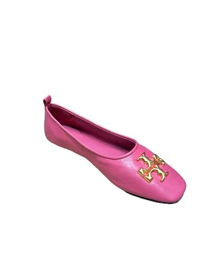 Tory Burch Eleanor Ballet Cuero de Cabra Baya Ligera Talla 9.5 Cuero Suave Foto 1 de 4