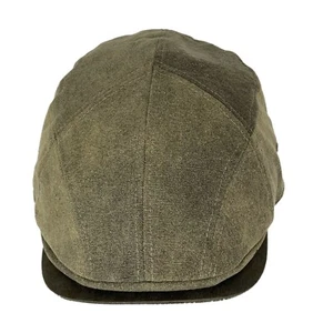 Stetson ARGYLL STW354-BRN Weathered Canvas Newsboy Cap Hat Ivy Brown M - Picture 1 of 9