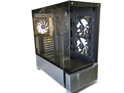 CyberPowerPC C Series Gaming PC Case –3xFans, Tempered Glass – No Front Panel - Image 1 of 4