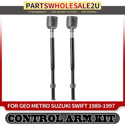 Extremo de barra de amarre lateral interior delantero 2 piezas para Geo Metro Suzuki Swift 1989-1997 960605 Foto 1 de 4