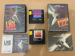 Sega Mega Drive F22 Interceptor & LHX Attack Chopper Pal Version Fast Despatch - Picture 1 of 22