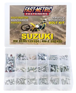 250pc SUZUKI RM125 RM250 RMZ250 RMZ450 HARDWARE BOLT KIT ASSORTMENT - Picture 1 of 6