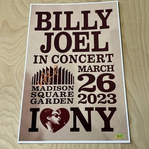 Billy Joel Signed 11x17 Mini Concert Poster Autographed COA Hologram - Picture 1 of 5