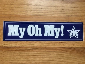Vintage Seattle Mariners Sticker My Oh My 80s Decal Dave Niehaus Kingdome - Picture 1 of 2