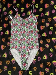 Ethika New With Tags Women's Pull-On "The Bodysuit" Cheetah Roses Size Small - Picture 1 of 4