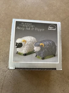 Sheep Salt and Pepper Shakers ~ Stoneware Heartland Porcelain ~ NIB - Picture 1 of 2
