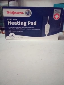 Walgreens Heating Pad 12" x 24" KING SIZE Blue damaged Box - Picture 1 of 1