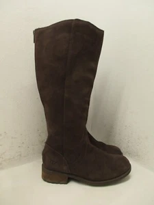 Stivali UGG Seldon donna taglia 7,5 marrone cioccolato alti full back zip scamosciati 1005434 - Foto 1 di 11