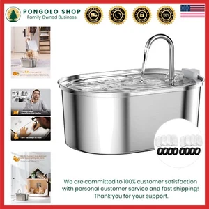 Durable 3.2L Cat and Dog Fountain - Fresh Flowing Water & Easy Clean Design - Picture 1 of 10