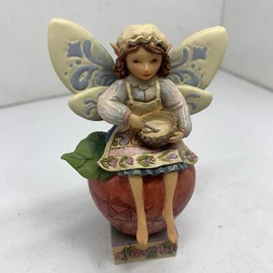 Jim Shore 'Mixer Of Enchantment' Cooking Fairy On Apple 4.5” Figurine #4014979 - Picture 1 of 7
