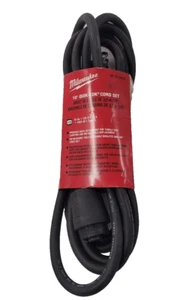 48-76-5010 Milwaukee 10' Quik Lok 2-Draht Kabel Set mit Twist Lock Stecker Nema 1-15P - Bild 1 von 5