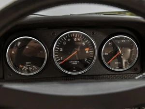 For PORSCHE 914 & 916 1974-1976 Polished Aluminum Dashboard Trim dash Rings x3 - Picture 1 of 8