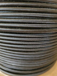 3/16" Elastic Bungee Cord - Nylon Shock Cord Line Stretch Rope - Bungee - Black - Picture 1 of 1
