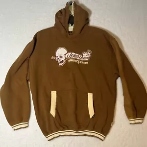Joker Brand Sweatshirt Men's 3XL Skull Graphic Embroided Hoodie Rare - Picture 1 of 20