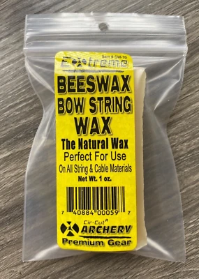 2 BEESWAX PACKS Traditional BOW STRING WAX Archery BOWSTRINGS SAVE STRING LIFE - Image 1 of 4