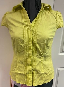 Next Lemon Ladies 65% Cotton Blouse Shirt Size 12 . - Picture 1 of 3