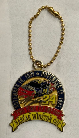 Rare Jeff Gordon 2 Time Nascar Winston Cup Champion Keychain JG Motorsports Cover