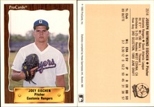 Joey Eischen 1990 ProCards #2514 Card *AutographDen*