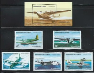 Congo Sc 1067-71A Sea Planes Boeing 314, US; Cant Z-505, Italy; E-59 Russia - Picture 1 of 9