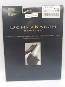 VTG Donna Karan New York Mini Body Toner Hoisery Pantyhose Chocolate  Sm/Petite