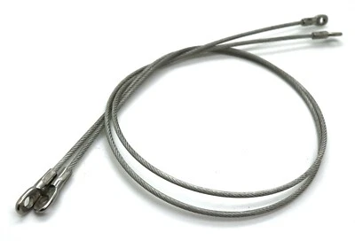 NEW Trim Parts Stainless Steel 23" Hood Pin Lanyard / For 69-74 Dodge & Plymouth - Image 1 of 4