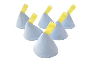 Pee Pee Tipi x 6 / Wee Stop Kegel Tipis / Junge Babyparty / gelb blau - Bild 1 von 2