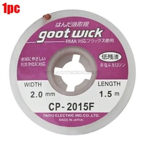 2Mm Desoldering Braid 5 Ft Wick Goot Solder Remover Ic New wf - Picture 1 of 2