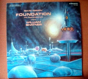 ISAAC ASIMOV FOUNDATION READ BY WILLIAM SHATNER RECORD LP - Picture 1 of 1