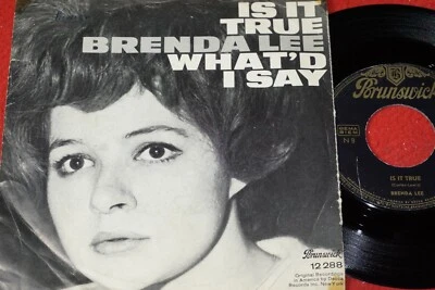 BRENDA LEE Is It True & What'd I Say / German SP 1964 BRUNSWICK 12288 - Bild 1 von 2