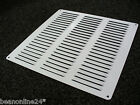 4 x Large 300 x 300mm Aluminium Air Vents Grille Louvred Square White or Silver