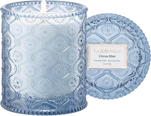 Lemon Candle Citrus Mint Scented Candles, Candles for Home Scented, Gifts for Wo - Picture 1 of 12
