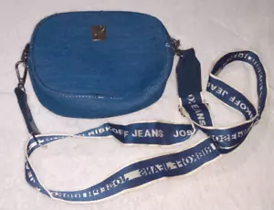 Joseph Ribkoff Jeans Zippered Denim Crossbody Belt Strap Purse 7.5" x 5" - Picture 1 of 10
