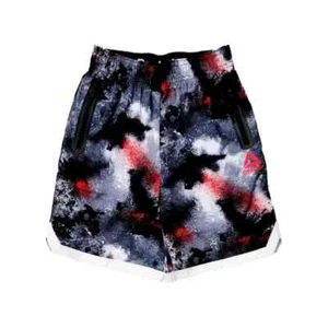 Reebok Boys Multicolor Splatter Print Basketball Athletic Shorts SZ XXL/18 NEW - Picture 1 of 3