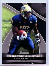LeSean McCoy 2009 Bowman All-Stars SILVER Parallel /50 Rookie  soft right corner