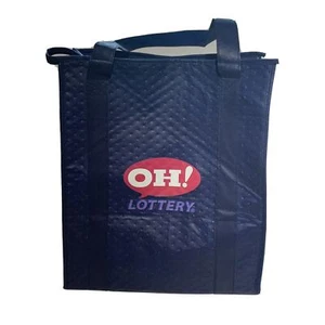 Ohio Lottery Bag OH! Lottery Logo Insulated Zipper Hand Straps - Picture 1 of 11