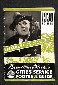 1938 edition of GRANTLAND RICE'S CITIES SERVICE FOOTBALL GUIDE - Picture 1 of 2