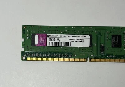 1GB Kingston 1Rx8 PC3 10600U-9-10-A0 KTW149-ELF - Image 1 of 4