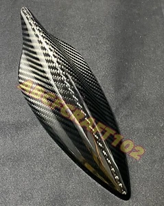 Gloss Real Dry Carbon Fiber Roof Shark Fin Antenna Cover Fits 16-24 Camaro Cruze - Picture 1 of 4
