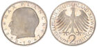 Germania 2 Dm 1970 G Moneta In Corso Max Planck Lucida Piastra, Bei Patina 99005