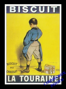 Carte postale publicitaire Biscuit au Chocolat La TOURAINE pub Firmin Bouisset  - Imagen 1 de 1