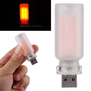 RX9001 USB Ambient Light LED Colorful Glass Bottle I3C2 Night Light O0R6 - Afbeelding 1 van 7